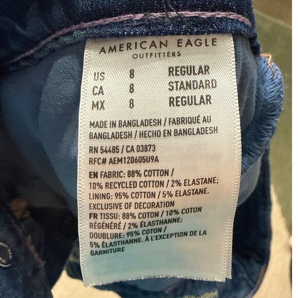 American Eagle x Coco Gauff High-Rise Denim Mini Skirt Size 8 in Blue Denim - Picture 10 of 10